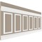 Ekena Millwork Wainscot Paneling Kit, Urethane, 94-1/2 in L, Factory Primed WPKUSQ041P036 - alternate 2